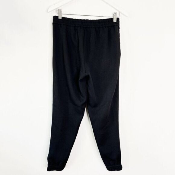 Aritzia Wilfred Buffon Black Elastic Waist Crepe Jogger Style Pants - Picture 3 of 9
